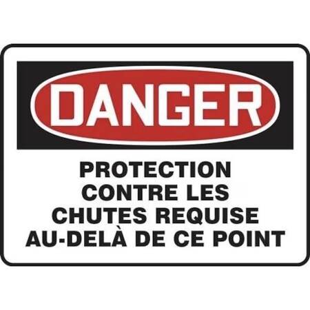 Accuform OSHA DANGER FALL PROTECTION SIGN FRMFPR105VA FRMFPR105VA